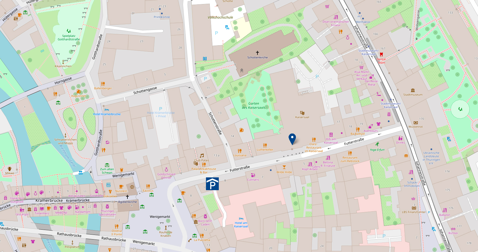 Kaisersaal Stadtplan Kaisersaal Stadtplan